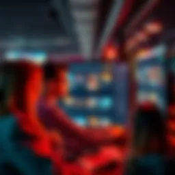 A group of people looking at ticket options on a computer screen, discussing which tickets to buy for an event.