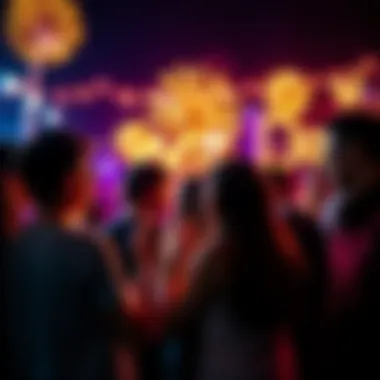 A group of people sharing wishes and emotions during W-Day festivities