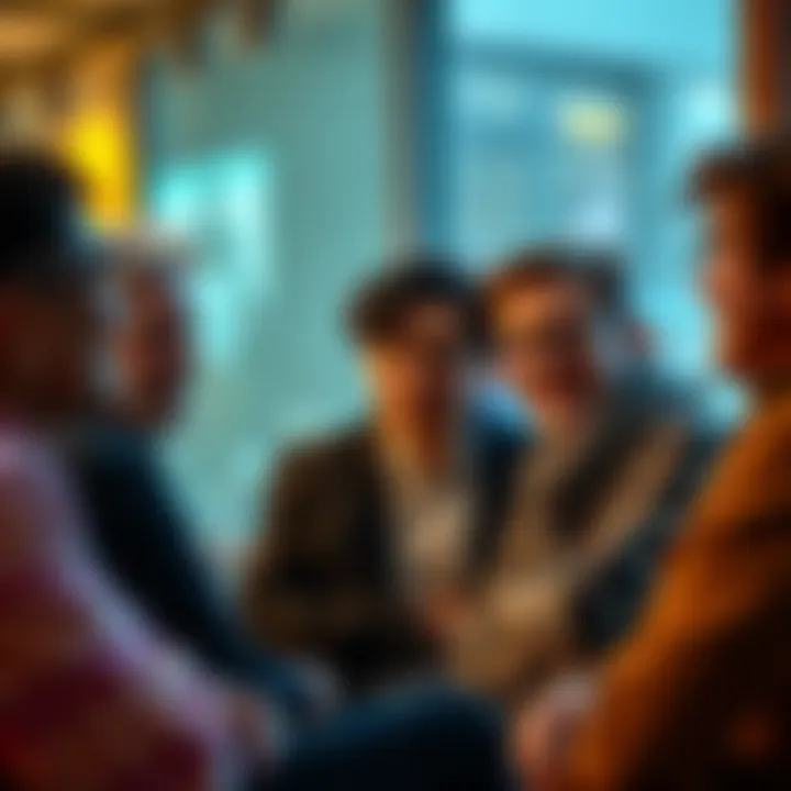 A group of people having a heartfelt discussion, reflecting on their shared experiences and feelings related to a specific aesthetic style.