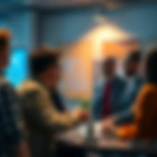 A group of people sharing ideas and opinions in a lively discussion thread on a user board