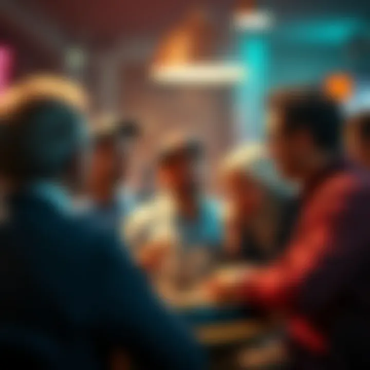 A group of people sharing betting strategies for HR Parlay wagers