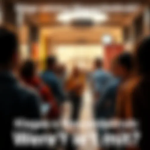 A group of people engaged in a heated discussion about a lawsuit in a public space.