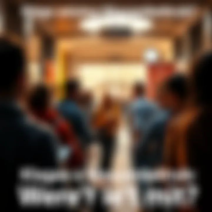 A group of people engaged in a heated discussion about a lawsuit in a public space.