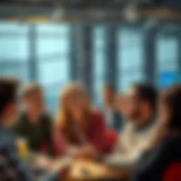 A group of people sharing their thoughts on various issues in a lively discussion