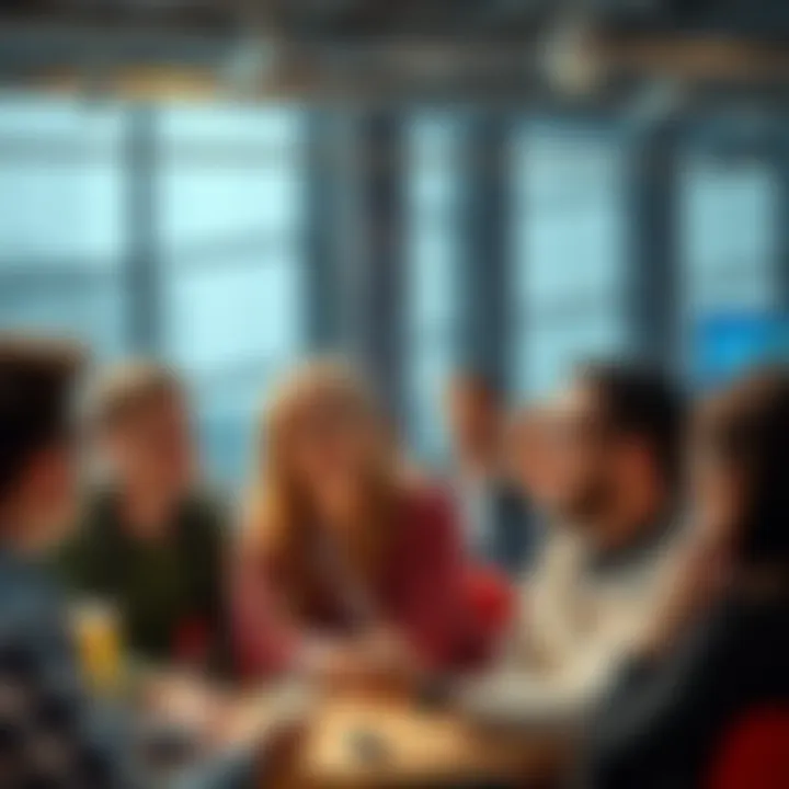 A group of people sharing their thoughts on various issues in a lively discussion