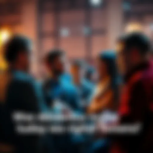 A group of people engaged in an animated discussion about important issues