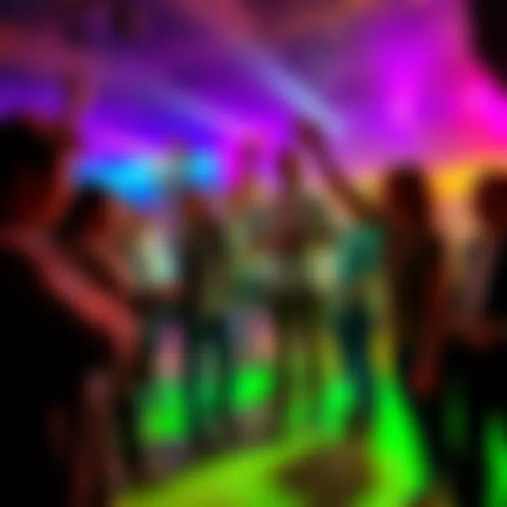 A group of people participating in different activities, showcasing energy and enthusiasm.