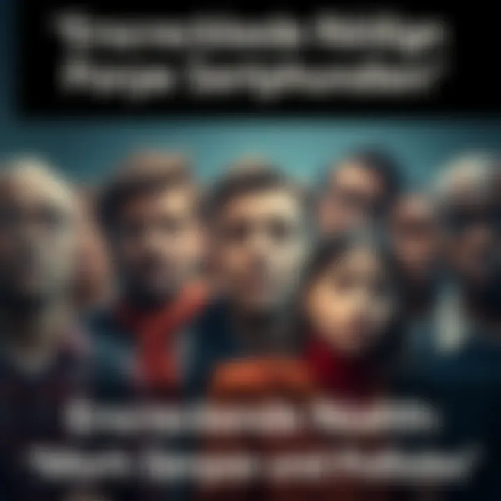 Group of diverse people expressing discomfort and concern about their problems