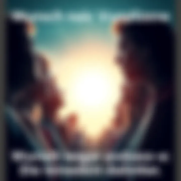 A diverse group of people looking towards a bright horizon, symbolizing the desire for new beginnings and change in life.