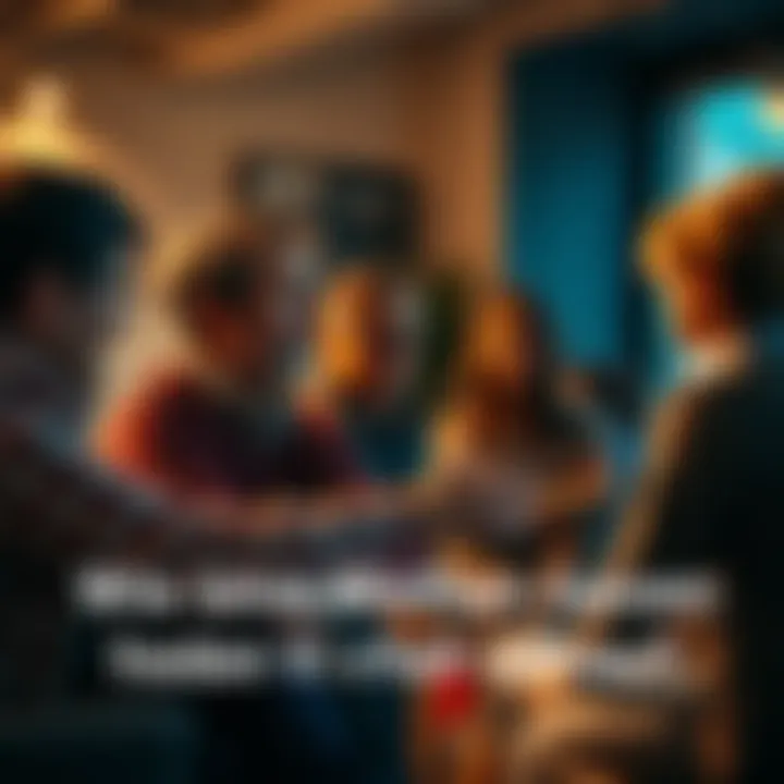 A group of individuals discussing their experiences in a supportive setting