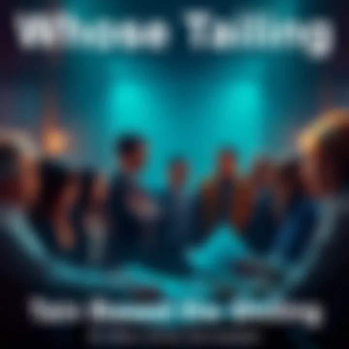 A group of diverse individuals discussing plans in a dimly lit room, revealing hidden agendas and strategies.