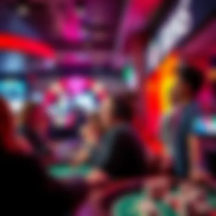 A group of people placing bets at a casino, showcasing excitement and anticipation despite varying outcomes