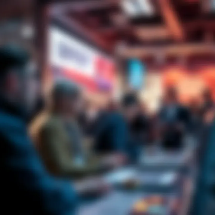 A group of people discussing problems with deposits on platforms