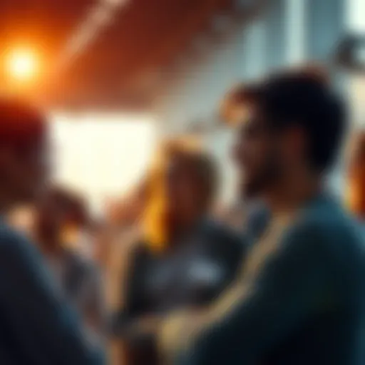 A group of people engaging in a serious conversation about upcoming changes and future events