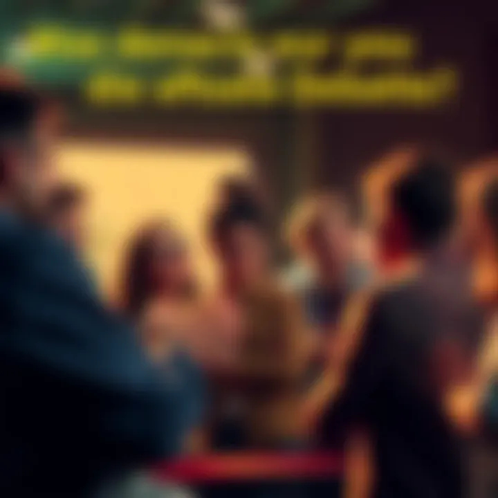 A group of people engaged in a lively discussion about controversial issues