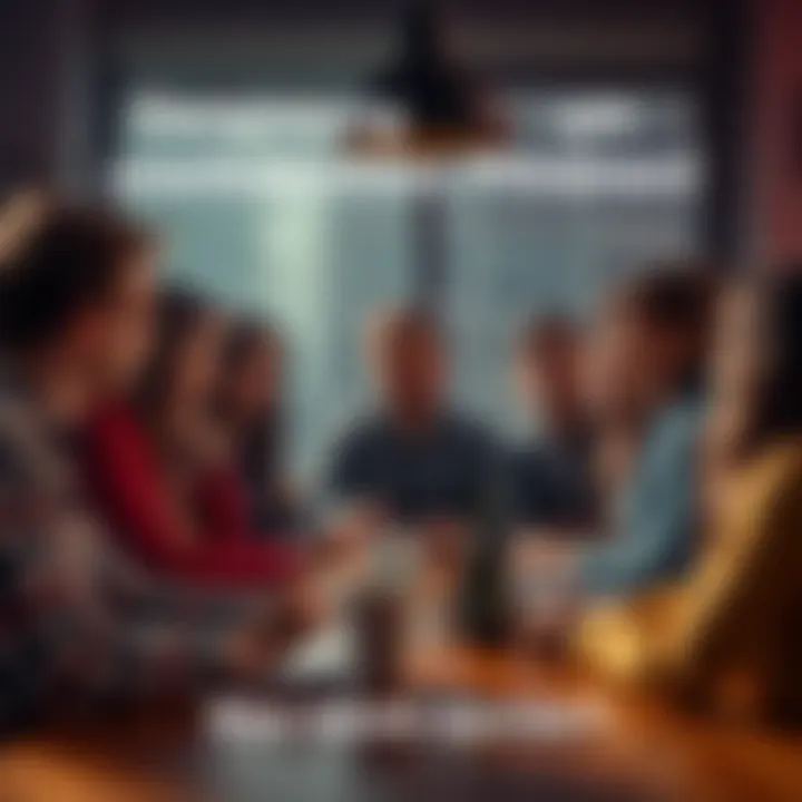 A group of people gathered around a table, looking puzzled and sharing stories about unexplained occurrences.