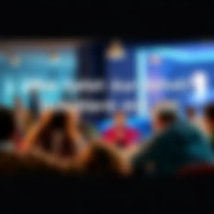 A group of people engaged in a lively discussion about current topics on an online forum