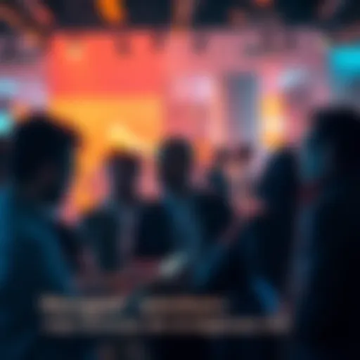 A group of people engaged in discussions about exciting new trends and ideas