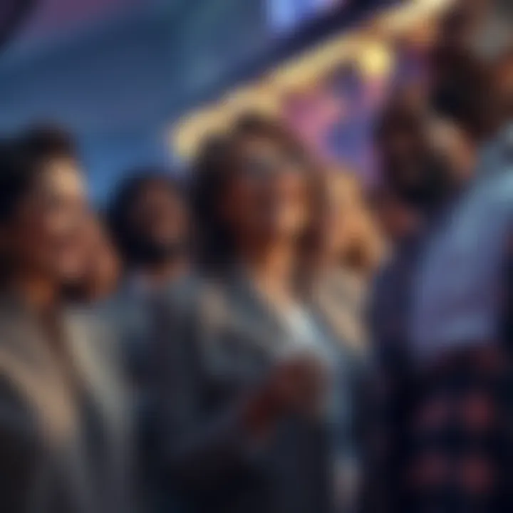 A group of people laughing together, enjoying the humorous side of unexpected situations