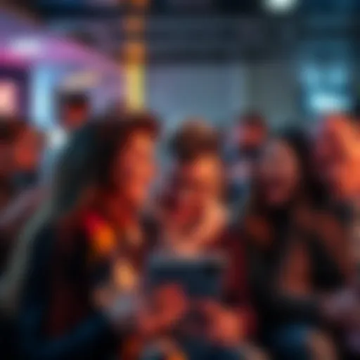 Group of people enjoying humorous reactions on social media about the term 'Smfh'