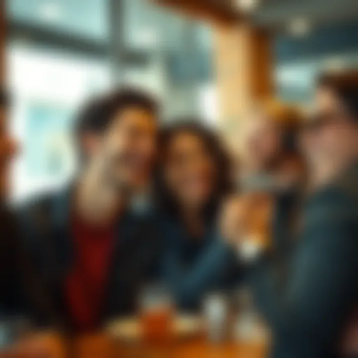 A group of friends sharing a funny moment and laughing