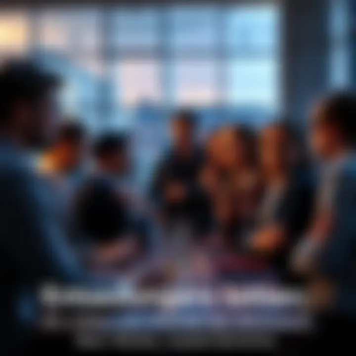 People making decisions A group of people discussing options and making choices together in a casual setting.