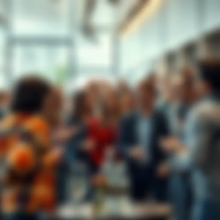 People sharing their thoughts A diverse group of people discussing current events in a casual setting