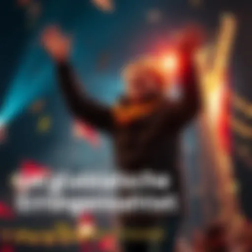 Individual celebrating a remarkable achievement with joy and excitement