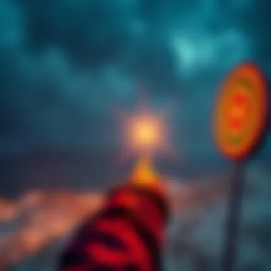 A person reaching for a target with determination, symbolizing the pursuit of success amidst challenges