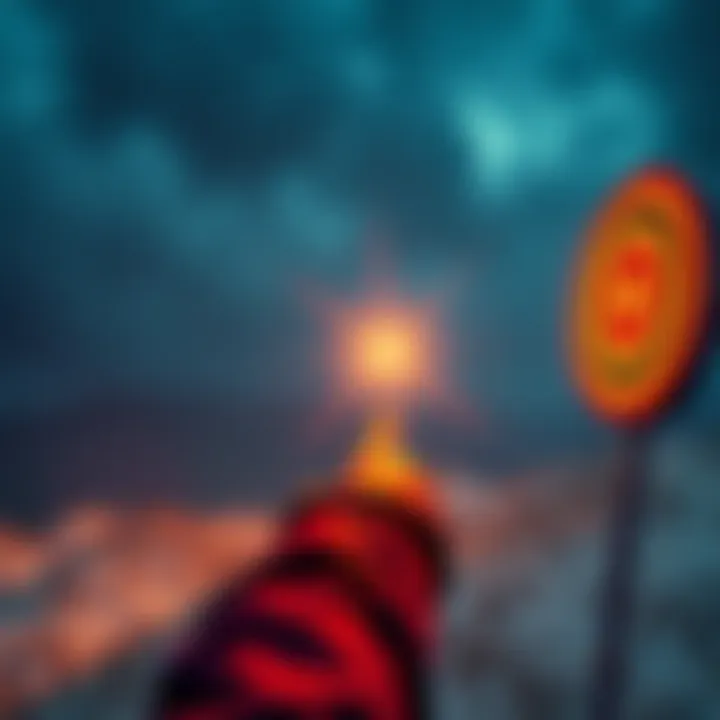 A person reaching for a target with determination, symbolizing the pursuit of success amidst challenges