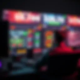 A person sitting at a computer, examining various online betting sites for the best options.