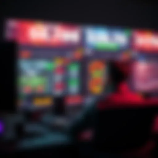 A person sitting at a computer, examining various online betting sites for the best options.