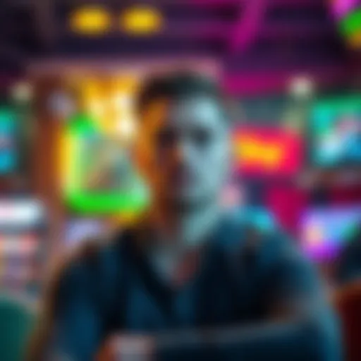 Person considering a break from gambling Individual looks thoughtful while contemplating a break from gambling after experiencing losses