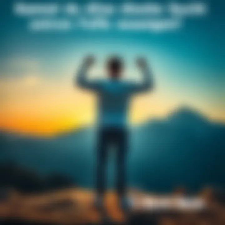 A person standing strong, symbolizing resilience in overcoming addiction without help.