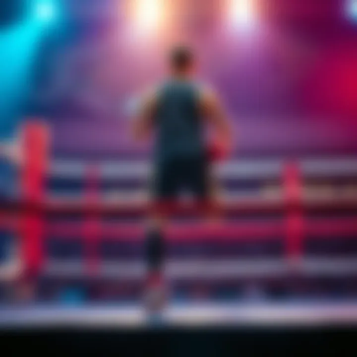 An individual getting ready to step into a boxing ring, showcasing determination and excitement for a new beginning.