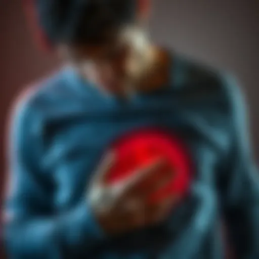 A person looks uncomfortable while holding their stomach, showing signs of nausea or discomfort.