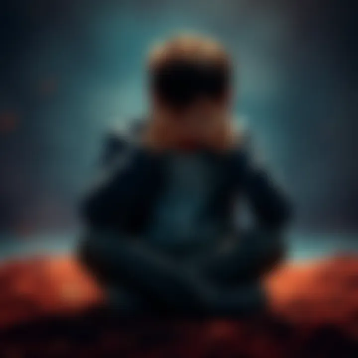 A person sitting alone, head in hands, showing deep sadness and anguish.