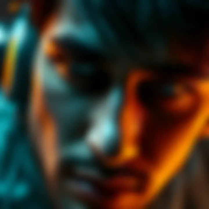 A close-up of a person's face from a new video that has sparked curiosity online, as people wonder if it's Mariano.