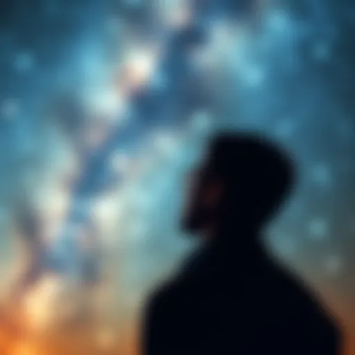 A person gazes at a starry sky, feeling overwhelmed by life's challenges.