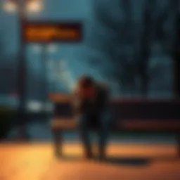 A person sitting on a bench with their head in their hands, showing feelings of stress and emotional exhaustion.