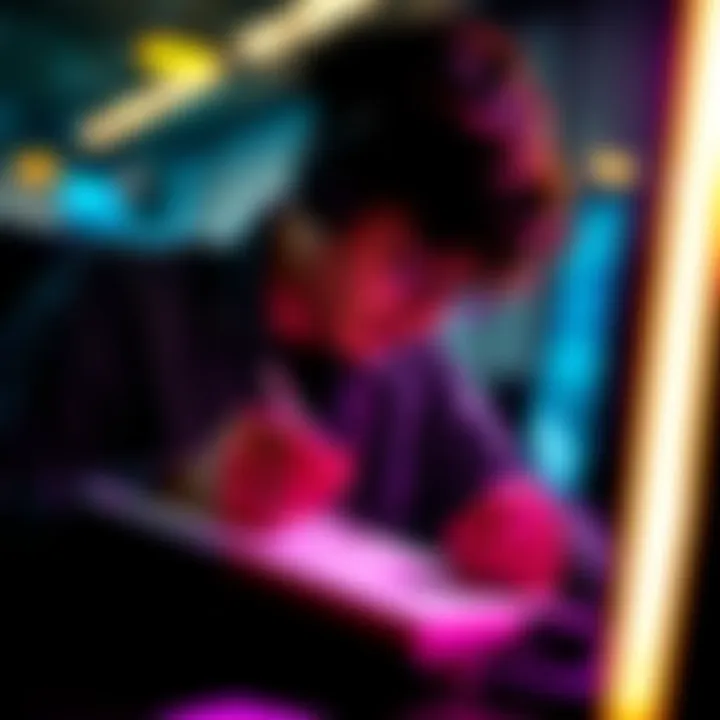 Person practicing skills A person focused on improving their skills using a notebook and pen.