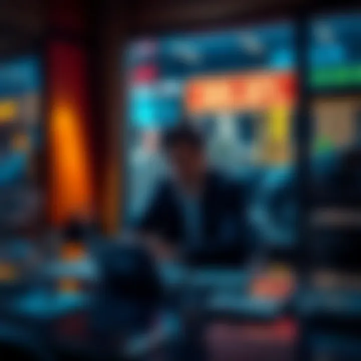 Person reflecting on financial loss Individual sits at a table, looking contemplative while managing finances after losing money