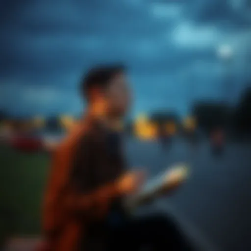 Individual sitting alone, looking thoughtful with a notepad and pen in hand, symbolizing the journey after quitting gambling