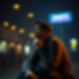 A person sitting alone, looking pensive and sad, symbolizing the emotional challenges of gambling withdrawal.