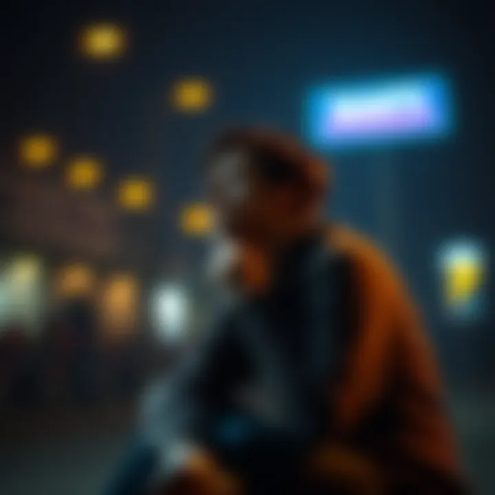 A person sitting alone, looking pensive and sad, symbolizing the emotional challenges of gambling withdrawal.