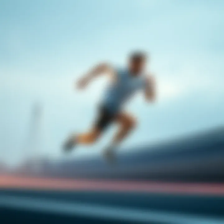 A person sprinting with determination, symbolizing success driven by intuition