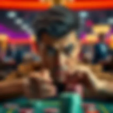 Person looking stressed with casino chips A person appears anxious while holding casino chips, symbolizing the struggle to stop gambling.