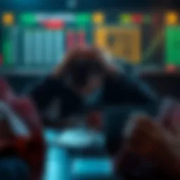 A person sitting at a table with their head in their hands, surrounded by betting slips and a laptop showing odds, symbolizing the struggle with gambling addiction