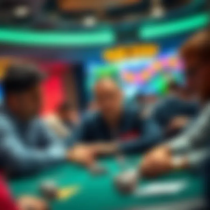 Phil Ivey playing poker at the final table of the PPC with other players, focusing on the game.