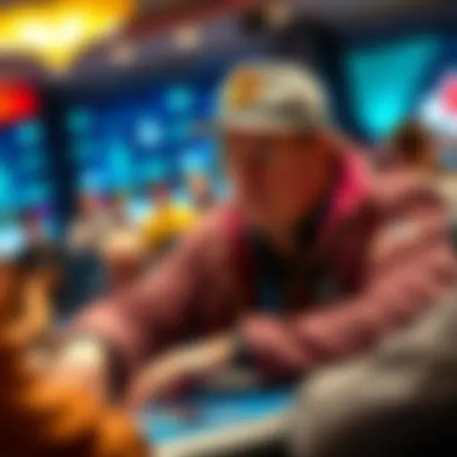 Phil Hellmuth leading with chips at the World Series of Poker Final Table, aiming for his 18th bracelet.